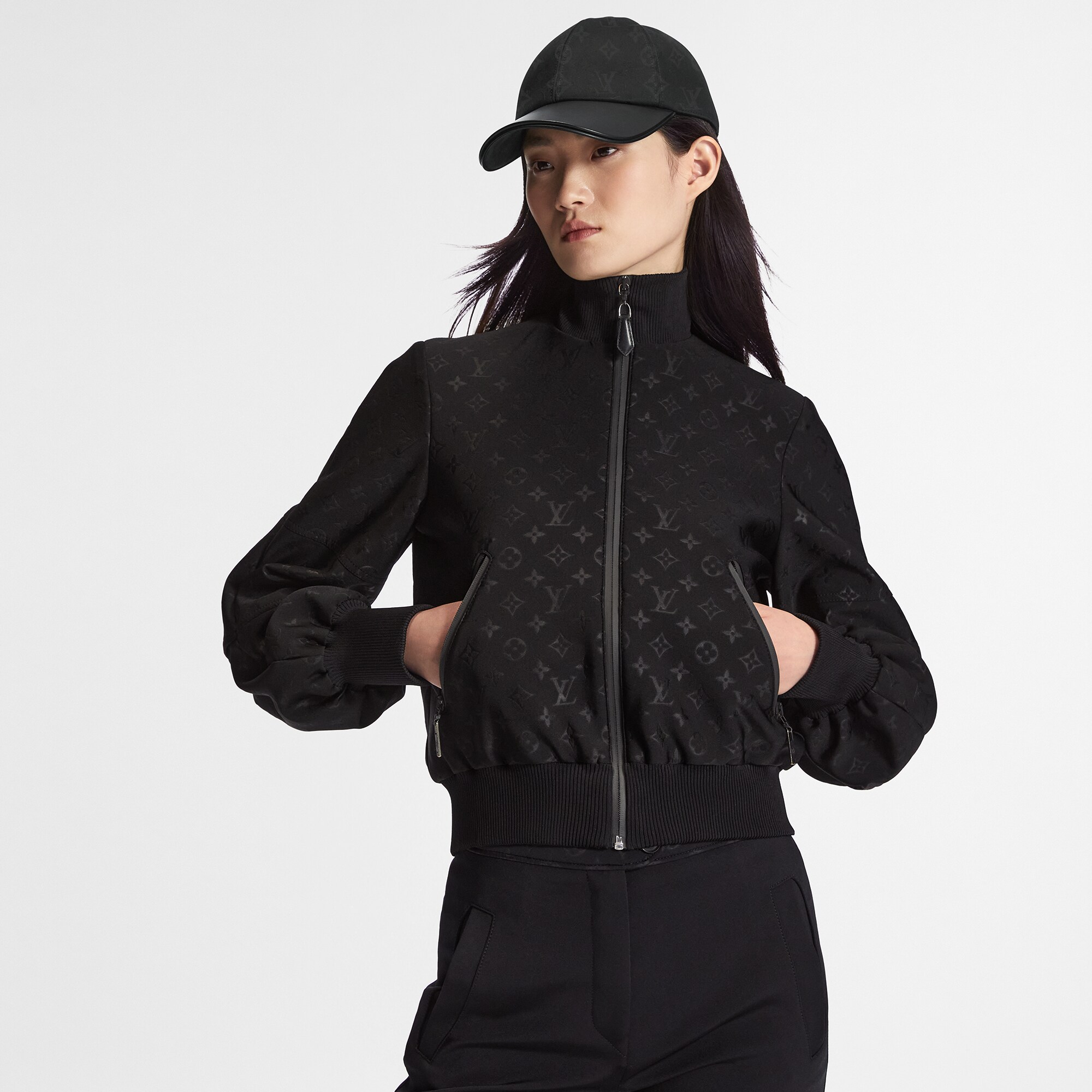 Embossed Monogram ZipUp Jacket Luxury Coats and Jackets Ready to